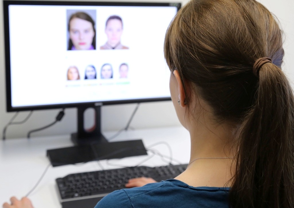 Examiner performing identity comparison