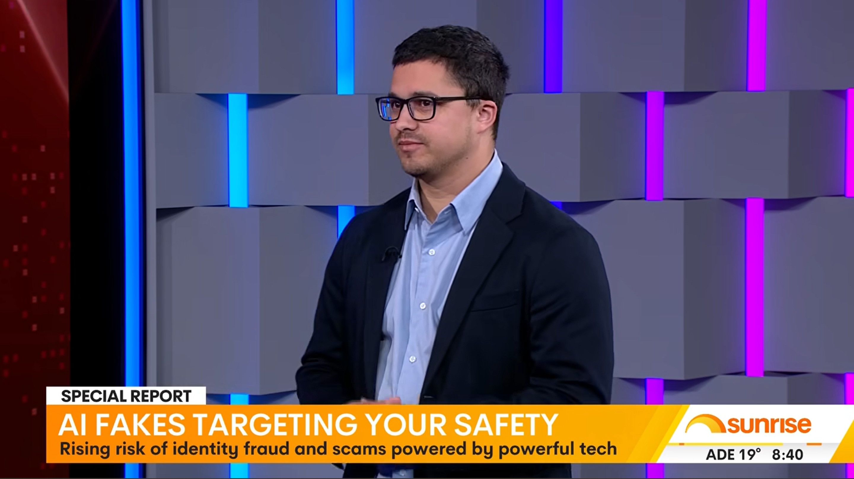 Dr James Dunn on Weekend Sunrise, Channel 7